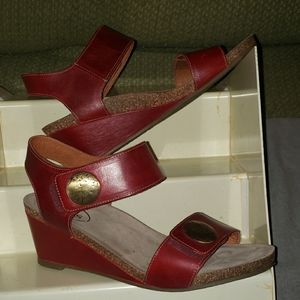 TAOS Cork Wedge Sandals